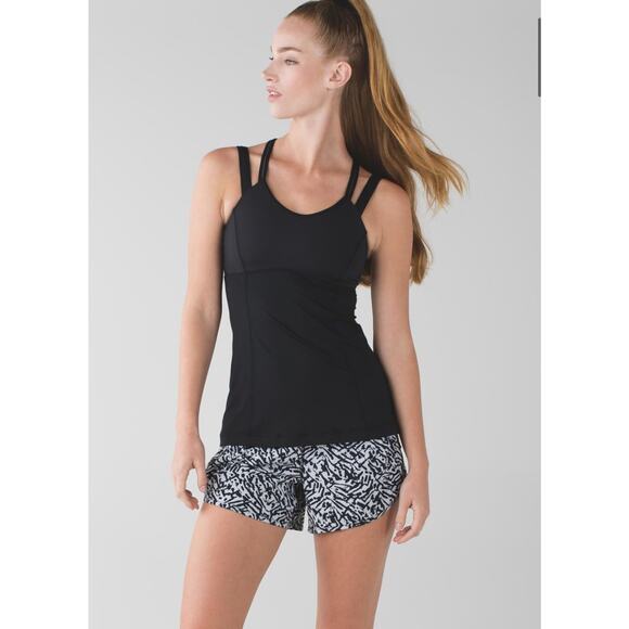 Lululemon Tracker Short III 4-way Stretch Brushed Animal White Black - Picture 2 of 8